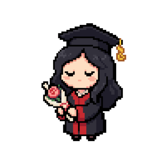 Pixel cô gái tốt nghiệp