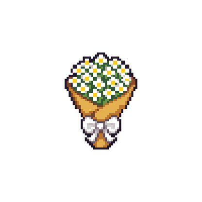 Pixel bó hoa cúc tana
