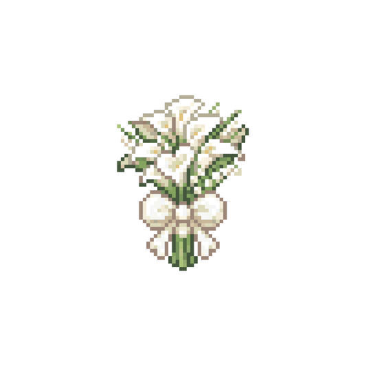 Pixel bó hoa | Mẫu miễn phí