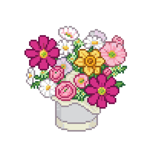 Pixel giỏ hoa