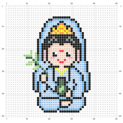 Pixel Phật Quán Thế Âm Bồ Tát | Miễn phí