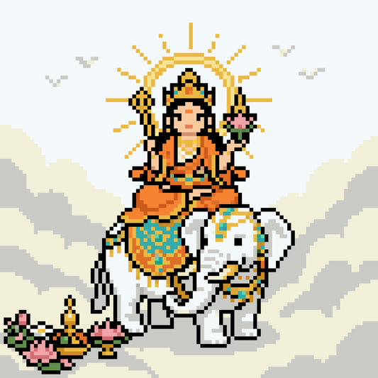 Pixel Phật Phổ Hiền Bồ Tát