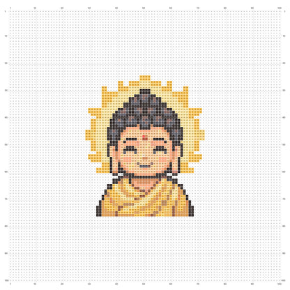 Pixel Phật Thích Ca | Mẫu miễn phí