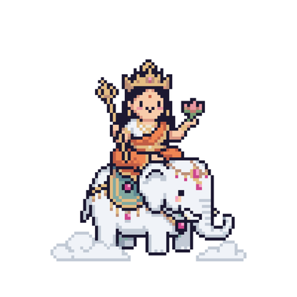 Pixel Phật Phổ Hiền Bồ Tát