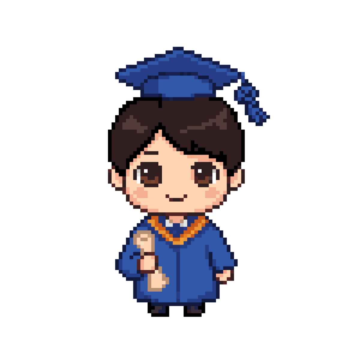 Thiết kế pixel (kết hợp phong cách chibi đáng yêu) theo ảnh (khách hàng gửi ảnh - Muôn gửi lại 2 bản thiết kế - khách hàng xem file cảm thấy ưng ý mới tiến hành thanh toán chuyển khoản)