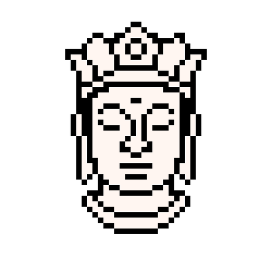 Pixel Phật Địa Tạng Vương Bồ Tát | Miễn phí