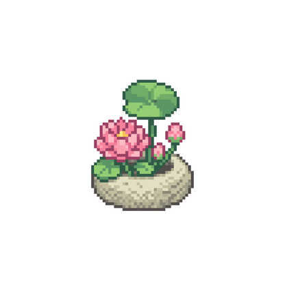 Pixel chậu hoa sen