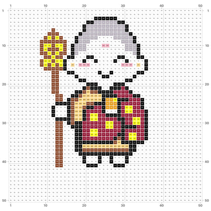 Pixel Phật Địa Tạng Vương Bồ Tát | Miễn phí