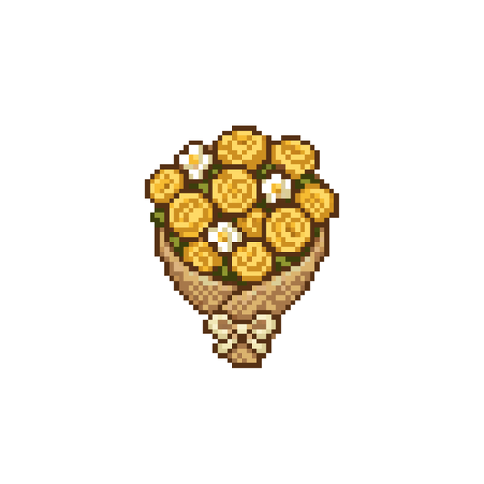 Pixel bó hoa | Mẫu miễn phí
