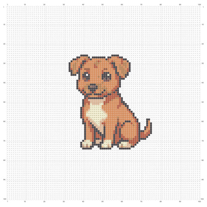 Pixel chó cỏ | Mẫu miễn phí