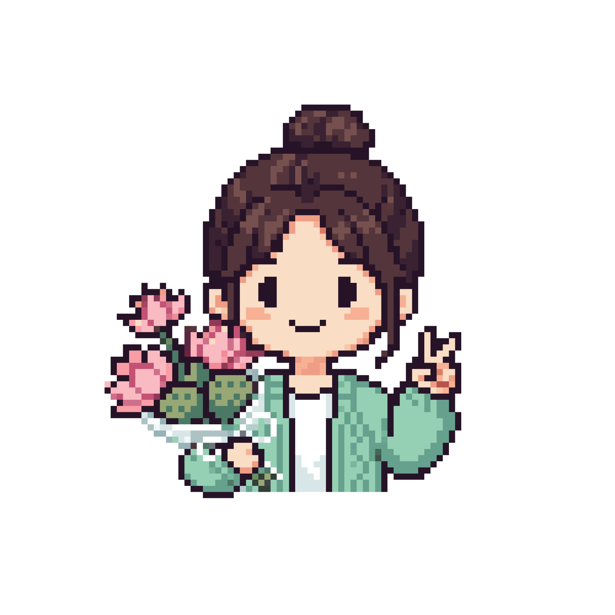 Thiết kế pixel (kết hợp phong cách chibi đáng yêu) theo ảnh (khách hàng gửi ảnh - Muôn gửi lại 2 bản thiết kế - khách hàng xem file cảm thấy ưng ý mới tiến hành thanh toán chuyển khoản)