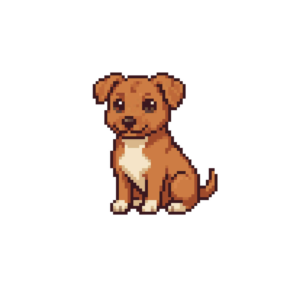 Pixel chó cỏ | Mẫu miễn phí