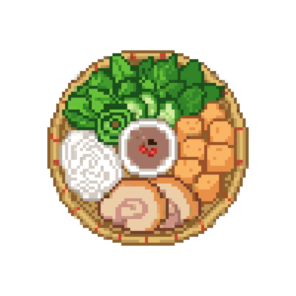 Pixel bún đậu mắm tôm