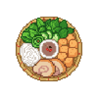 Pixel bún đậu mắm tôm
