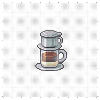 Pixel cà phê phin | Miễn phí