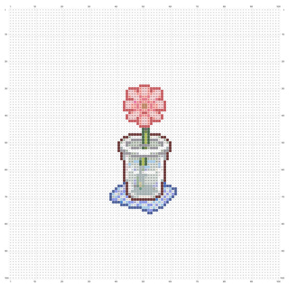 Pixel ly hoa | Mẫu miễn phí