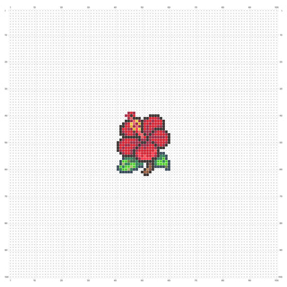 Pixel hoa râm bụt | Miễn phí