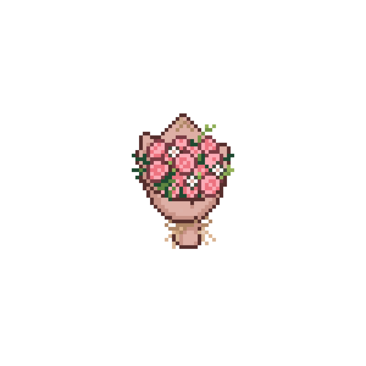 Pixel bó hoa hồng | Miễn phí