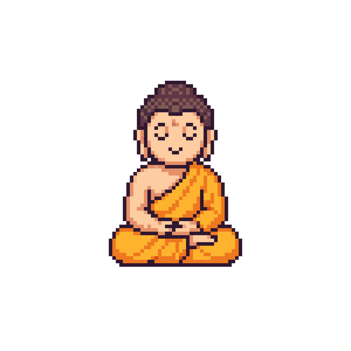 Pixel Phật Thích Ca | Mẫu miễn phí