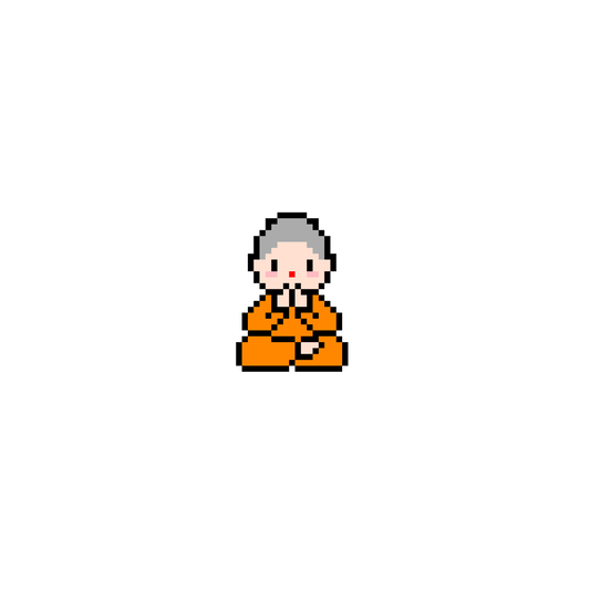 Pixel Chú Tiểu chắp tay niệm Phật | Miễn phí