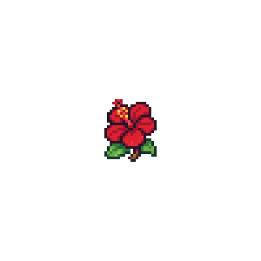 Pixel hoa râm bụt | Miễn phí
