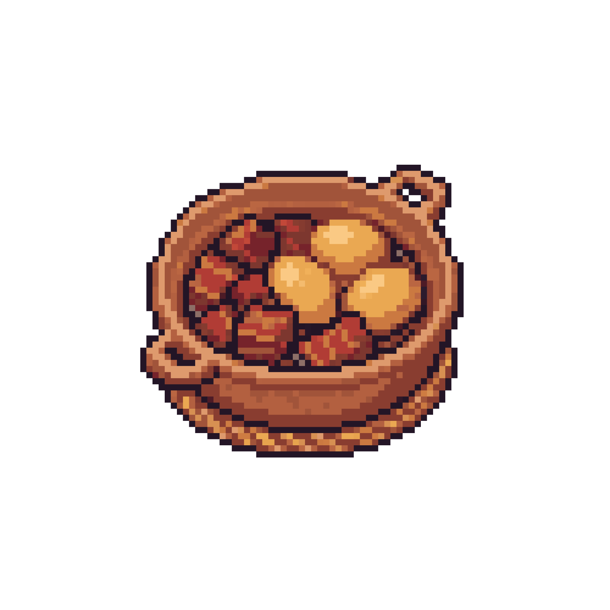 Pixel thịt kho trứng
