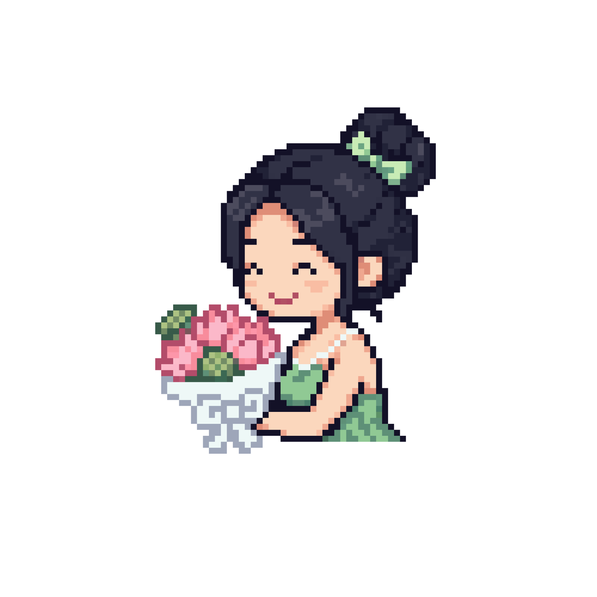 Thiết kế pixel (kết hợp phong cách chibi đáng yêu) theo ảnh (khách hàng gửi ảnh - Muôn gửi lại 2 bản thiết kế - khách hàng xem file cảm thấy ưng ý mới tiến hành thanh toán chuyển khoản)